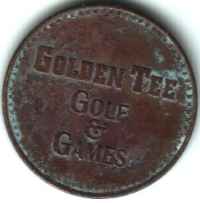 Golden Tee Golf & Games Brass Token Obverse