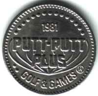 Putt-Putt Plus Golf & Games 1981 Silver Token Obverse 